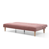 Shelby Dusty Pink Velvet Clik Clak Sofa Bed
