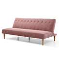 Shelby Dusty Pink Velvet Clik Clak Sofa Bed