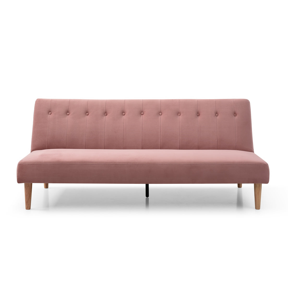 Shelby Dusty Pink Velvet Clik Clak Sofa Bed from Roseland furniture