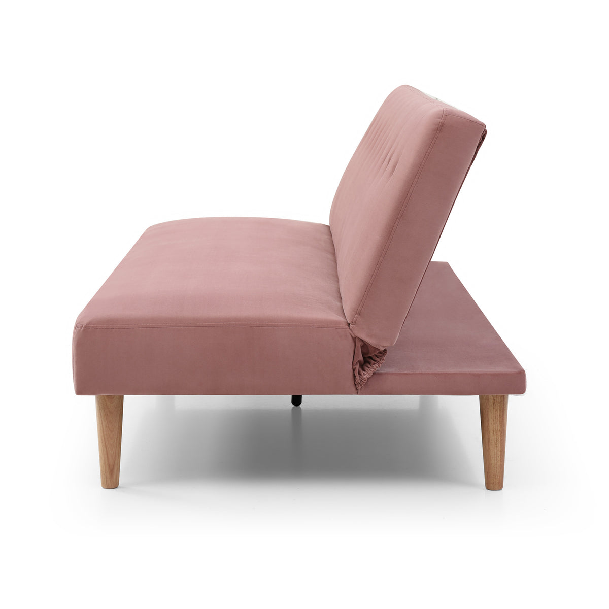 Shelby Dusty Pink Velvet Clik Clak Sofa Bed