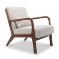 Khali Natural Upholstered Modern Vintage Armchair