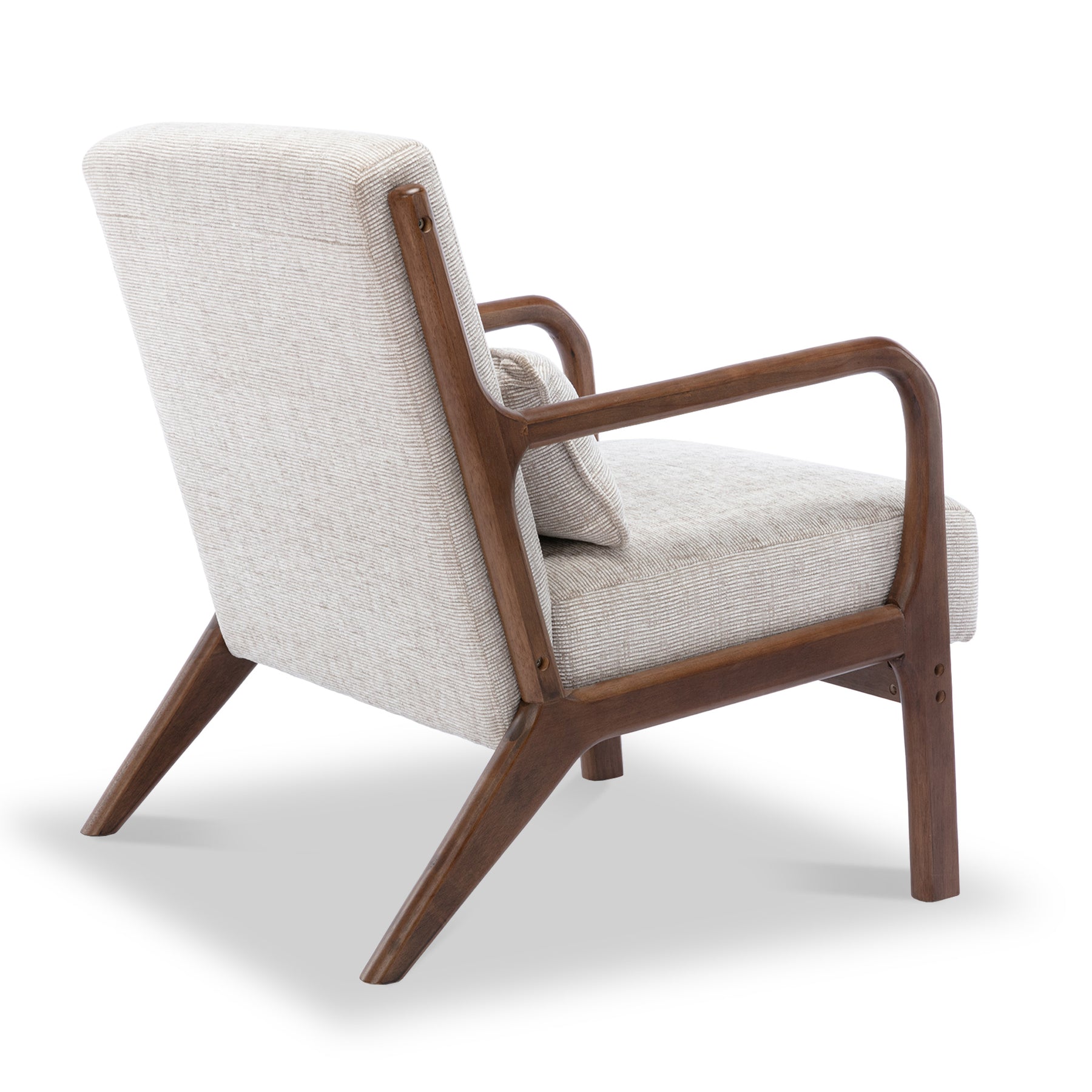 Khali Natural Upholstered Modern Vintage Armchair