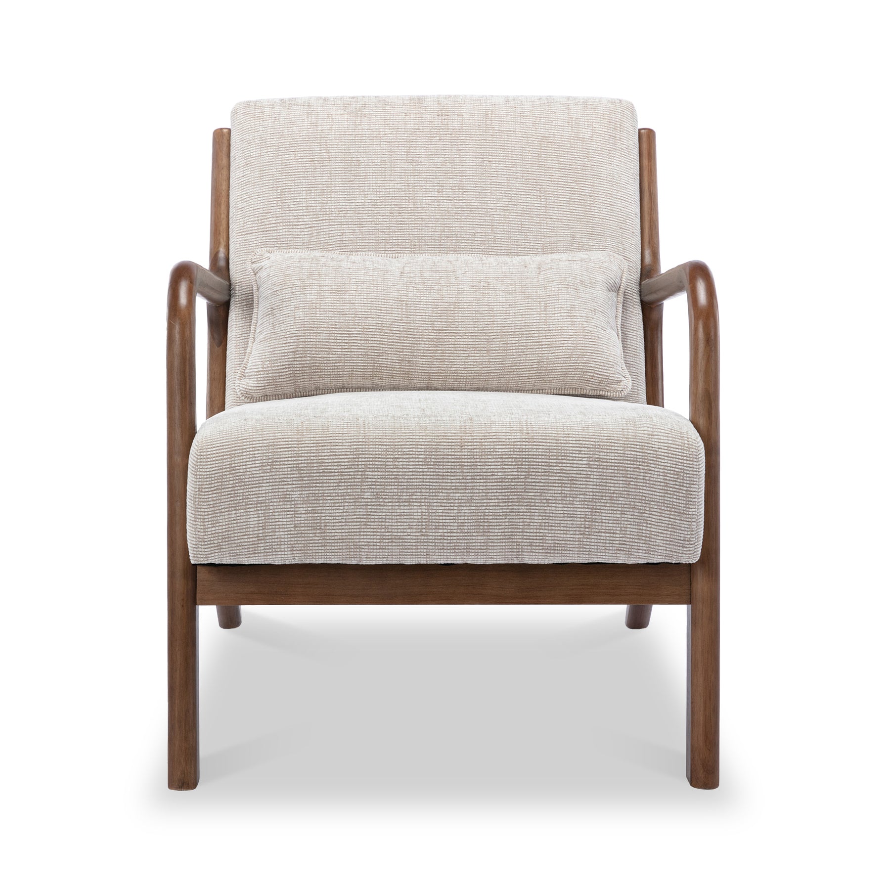 Khali Natural Upholstered Modern Vintage Armchair