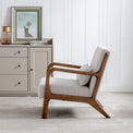 Khali Natural Upholstered Modern Vintage Armchair