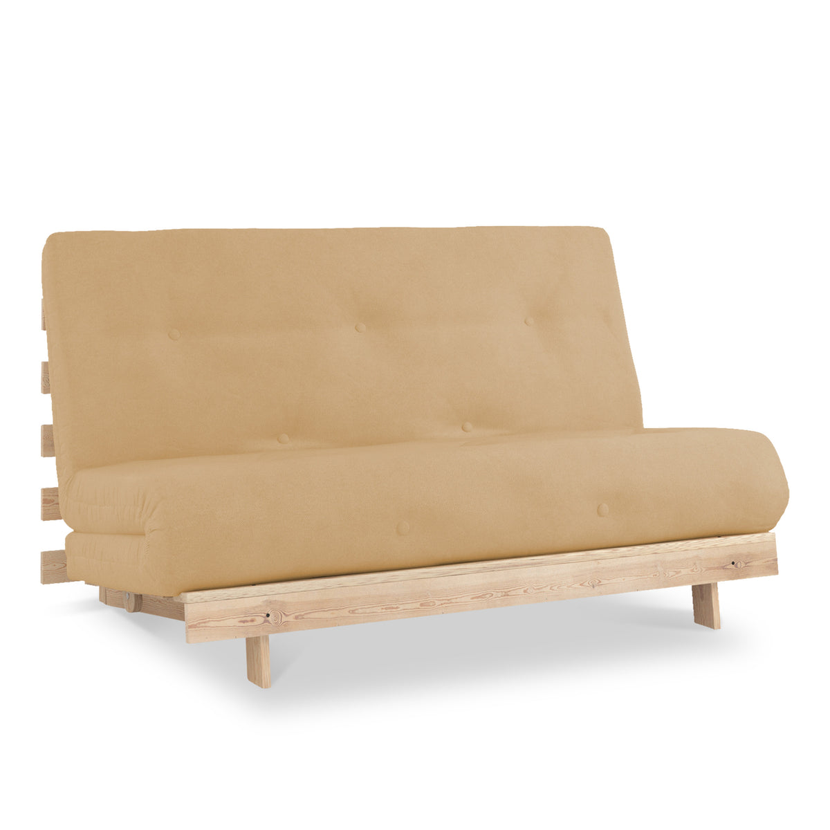 Maggie Ochre Double Futon Sofa Bed from Roseland Furniture