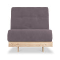 Maggie Plum Single Futon Sofa Bed