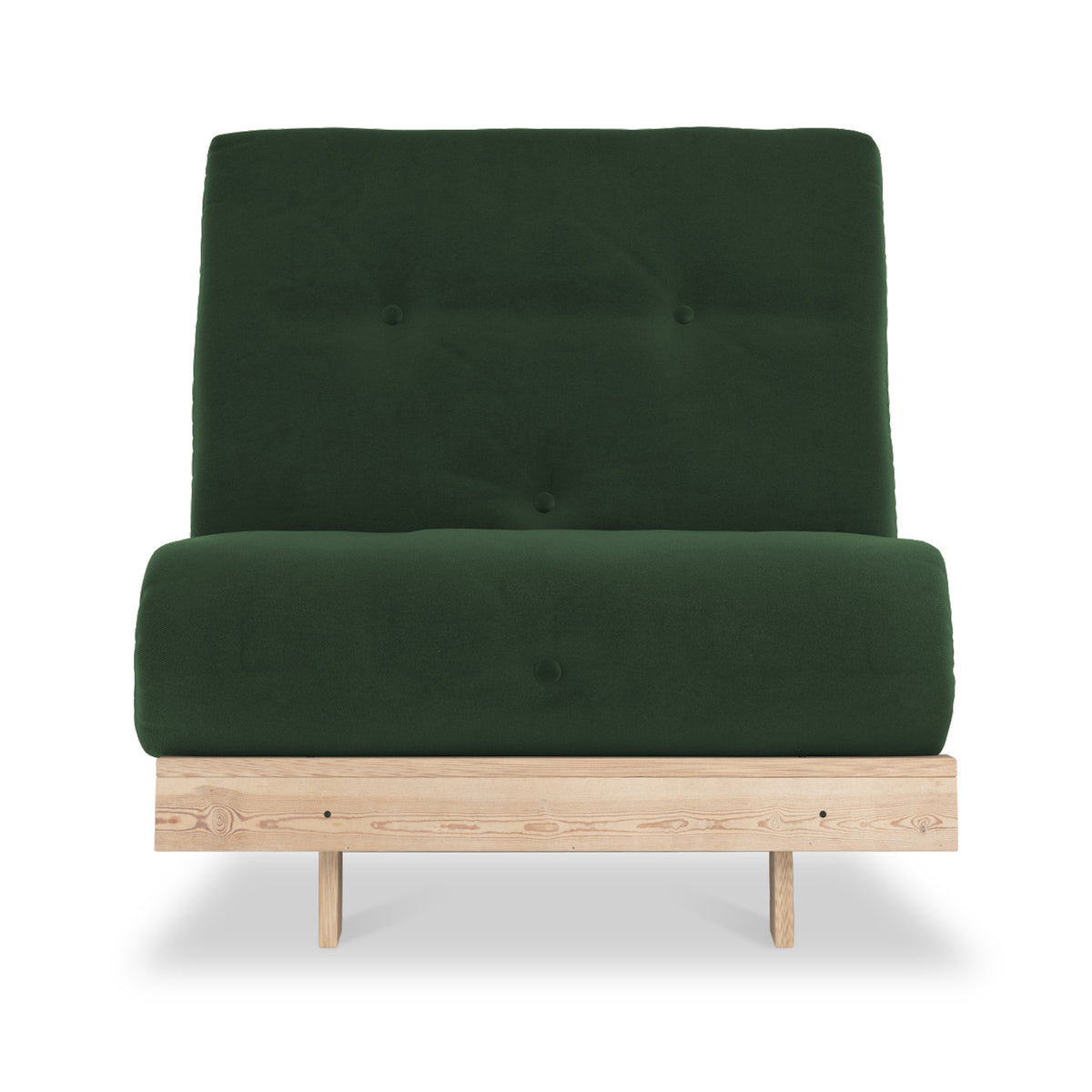 Maggie Forest Green Single Futon Sofa Bed