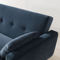 Trom Blue Velvet 3 Seater Sofabed 