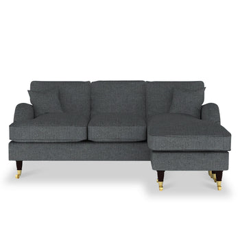 Prescott Herringbone Chaise Sofa