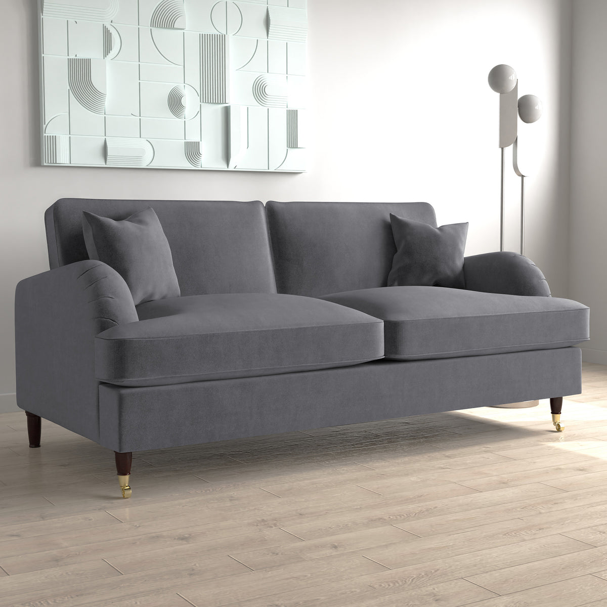 Hattie Velvet 3 Seater Sofa