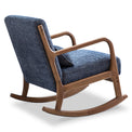 Khali Navy Blue Modern Vintage Rocking Chair