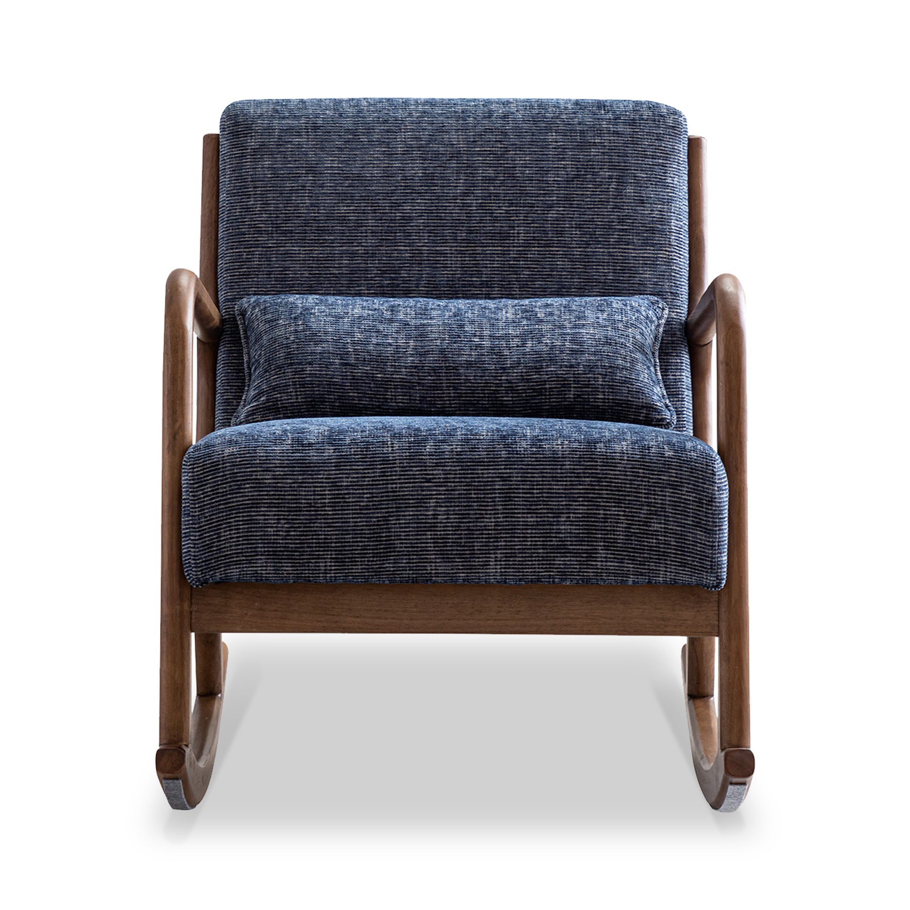 Khali Navy Blue Modern Vintage Rocking Chair