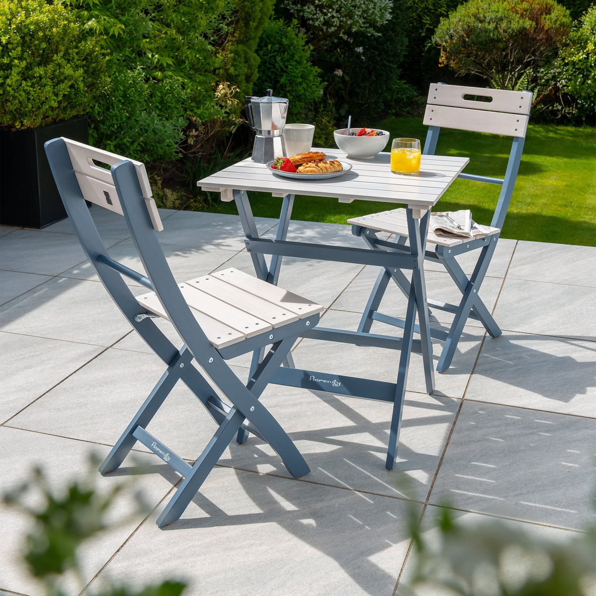 Galaxy Blue FSC Bistro Set from Roseland