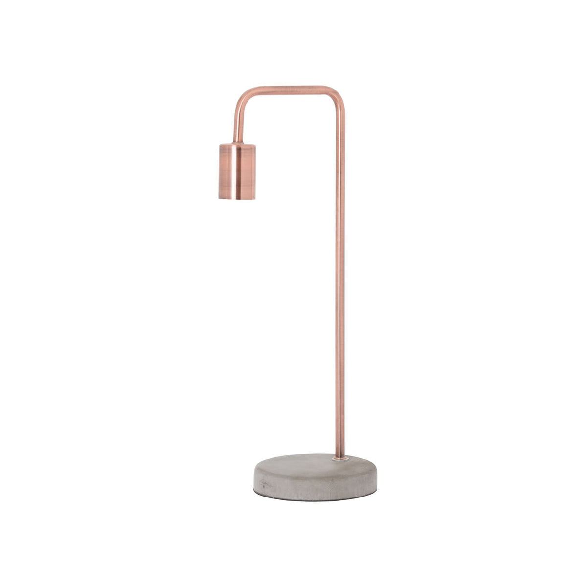 Copper Lamp with Stone Base