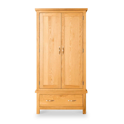 Newlyn Oak Double Wardrobe with Drawer