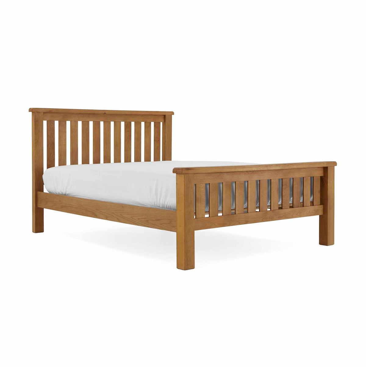 Zelah Oak 5ft Slatted Bed Frame from Roseland Furniture