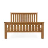 front view of the Zelah Oak 5ft Slatted Bed Frame