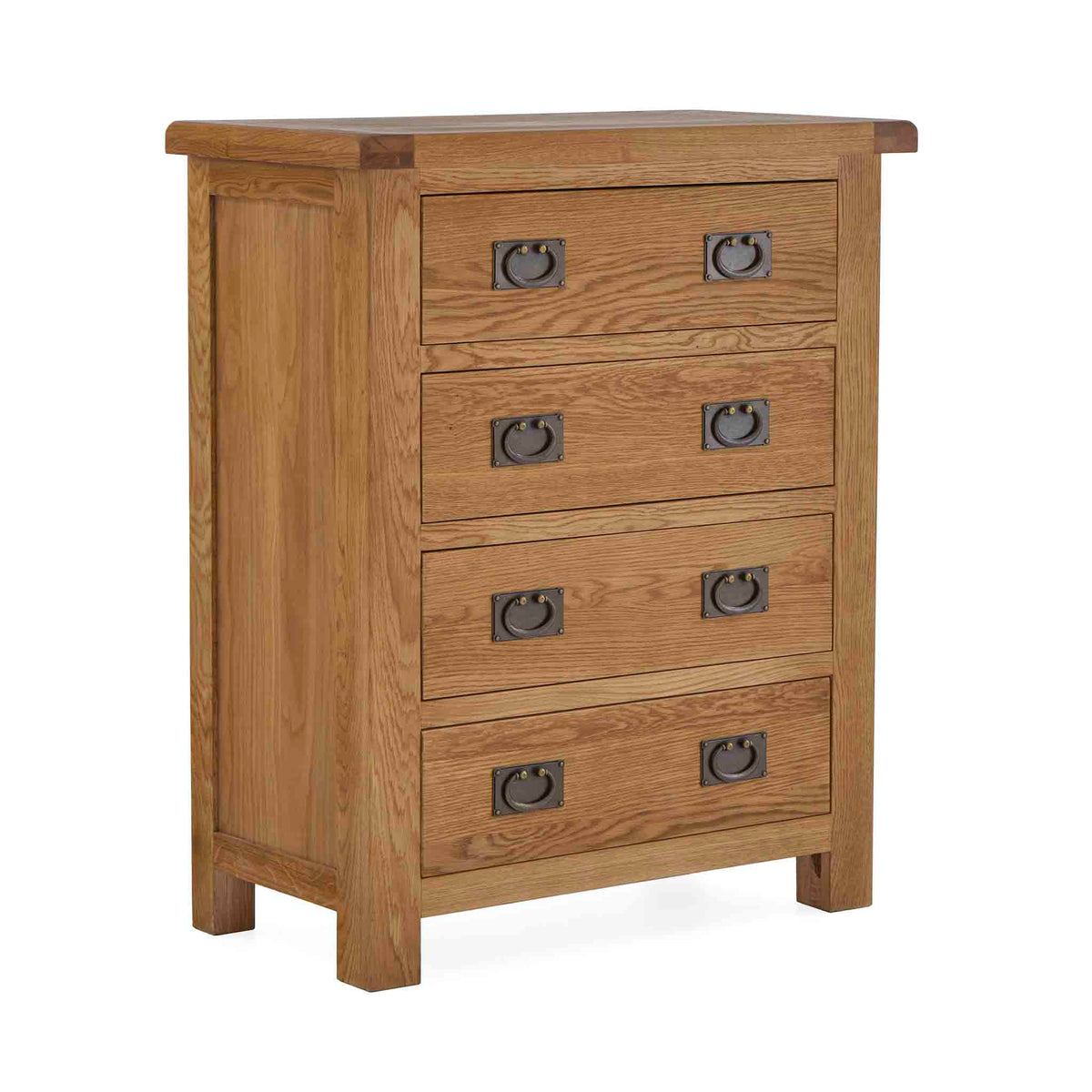 Zelah Oak 4 Drawer Chest by Roseland Furniture