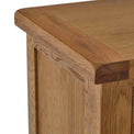 Zelah Oak 4 Drawer Chest - Close Up of Top