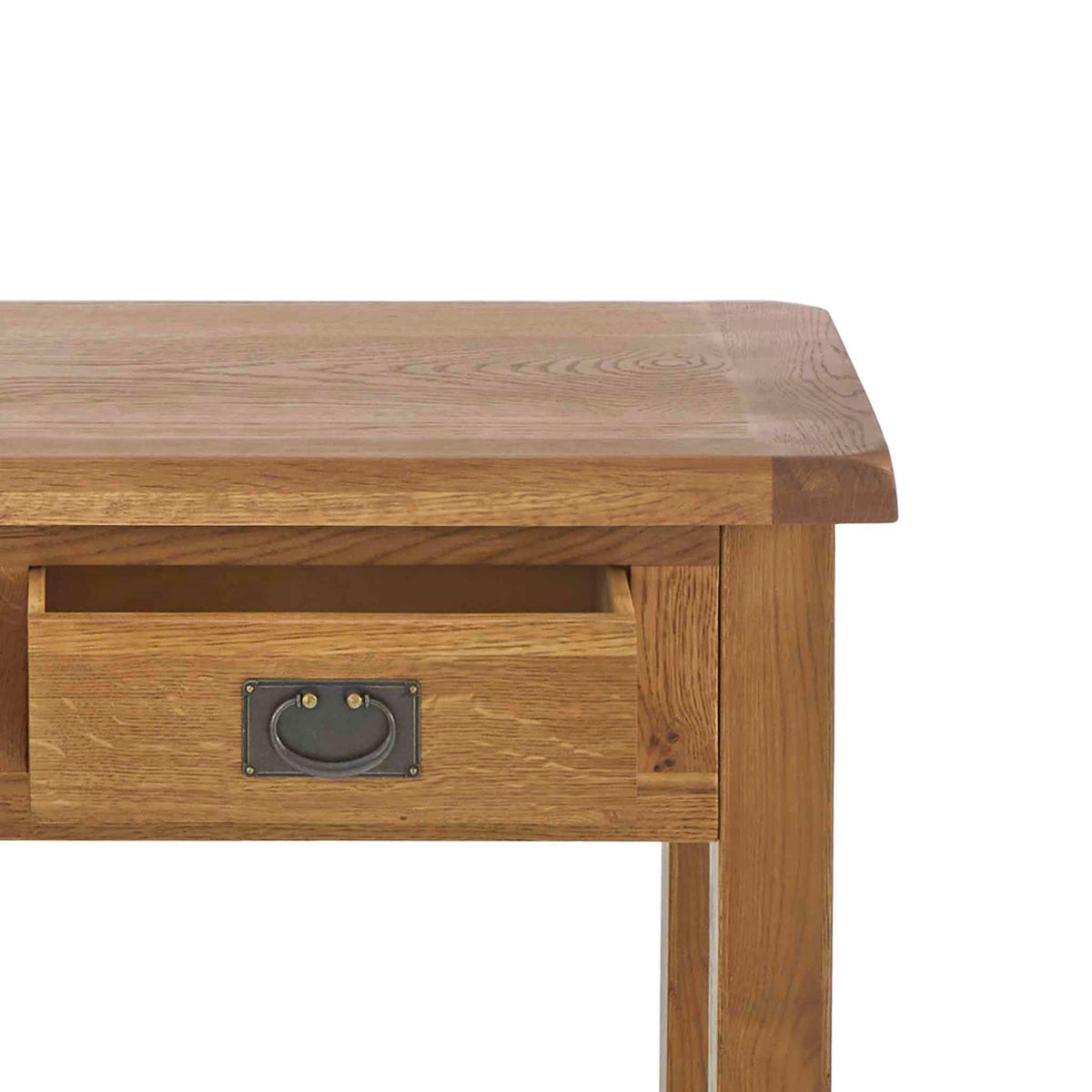 Zelah Oak Dressing Table - Close up of top of dressing table
