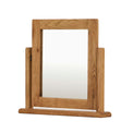 Zelah Oak Vanity Mirror - Side view
