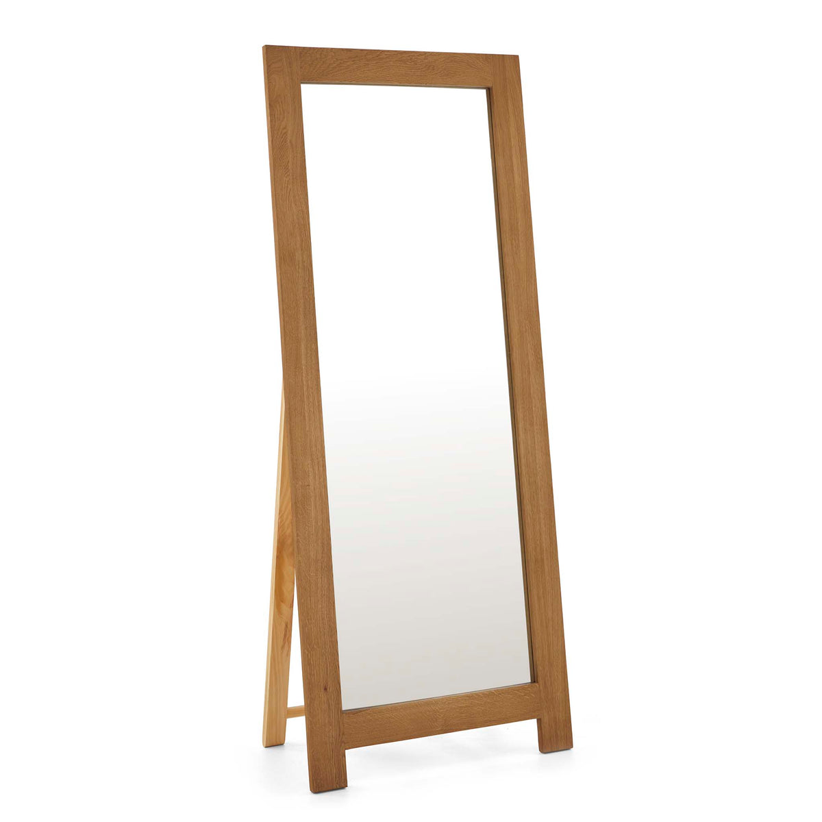 Zelah Oak Cheval Mirror by Roseland Furniture