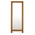 Zelah Oak Cheval Mirror - Front view