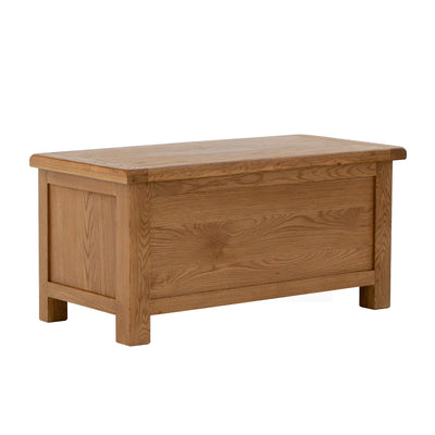 Zelah Oak Blanket Box