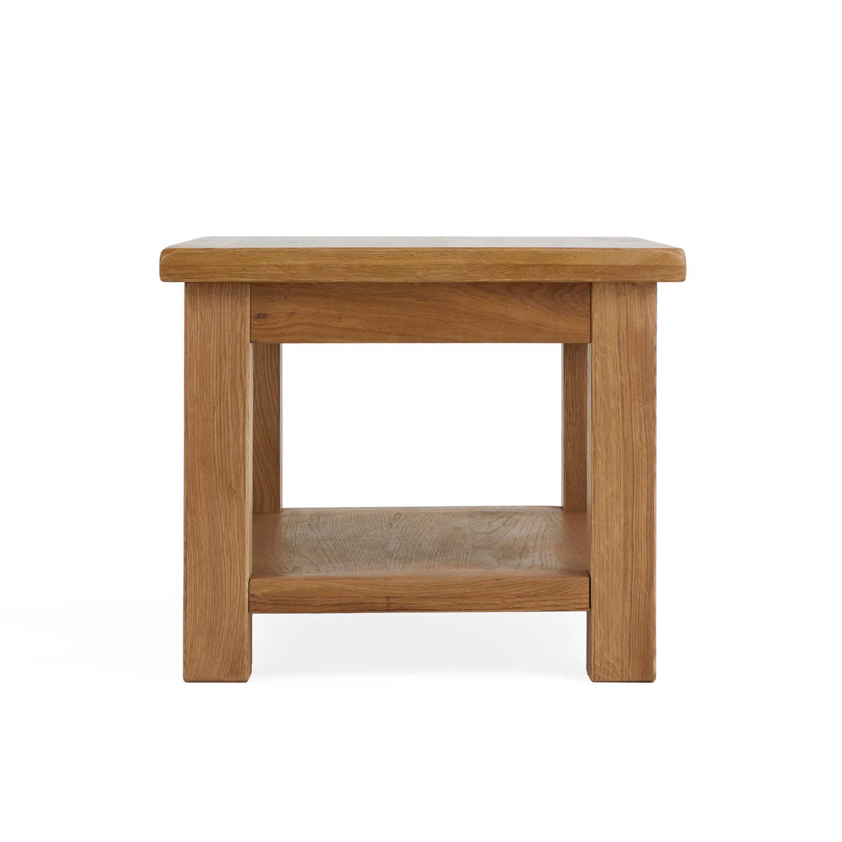 Zelah Oak Coffee Table - Short side view