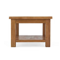 Zelah Oak Large Coffee Table - End view