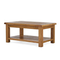 Zelah Oak Large Coffee Table - Side view