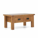 Zelah Oak Coffee Table with Drawer by Roseland Furniture