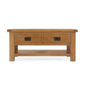 Zelah Oak Large Coffee Table - Front view