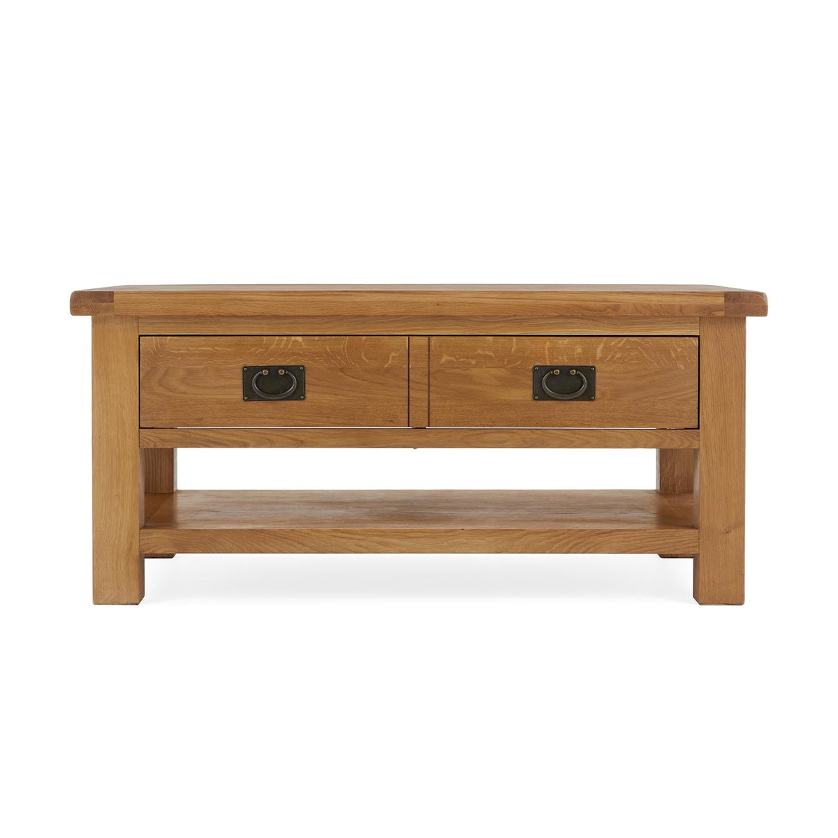Zelah Oak Large Coffee Table - Front view