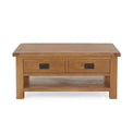 Zelah Oak Large Coffee Table - Front view