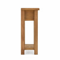 Zelah Oak Console Table - Side on view