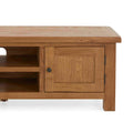 Zelah Oak 150cm TV Stand - Close up of cupboard