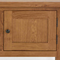 Zelah Oak 150cm TV Stand - Close up of cupboard