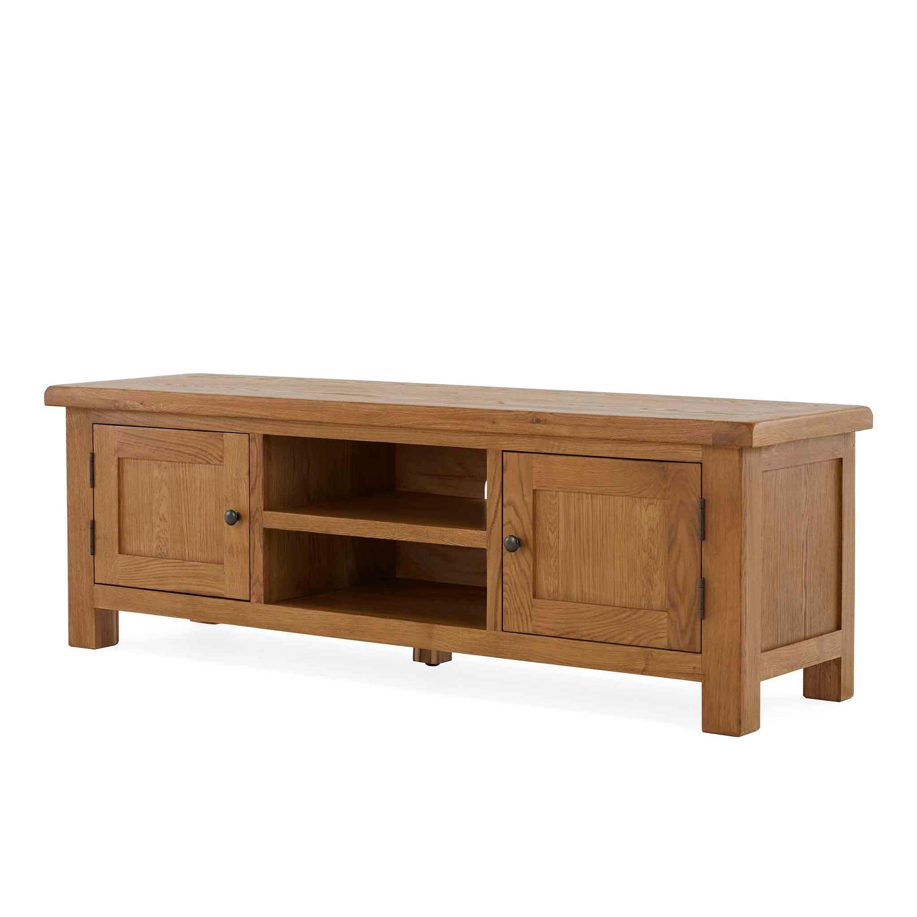 Zelah Oak 150cm TV Stand - Side view