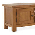 Zelah Oak 150cm TV Stand - Close up of top