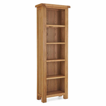 Zelah Oak Narrow Bookcase