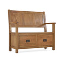 Zelah Oak Monks Bench by Roseland Furniture