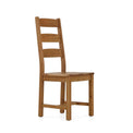 Zelah Oak Slatted Wood Chair by Roseland Furniture