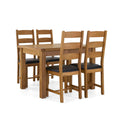 Zelah Oak 120-165cm Extending Dining Table