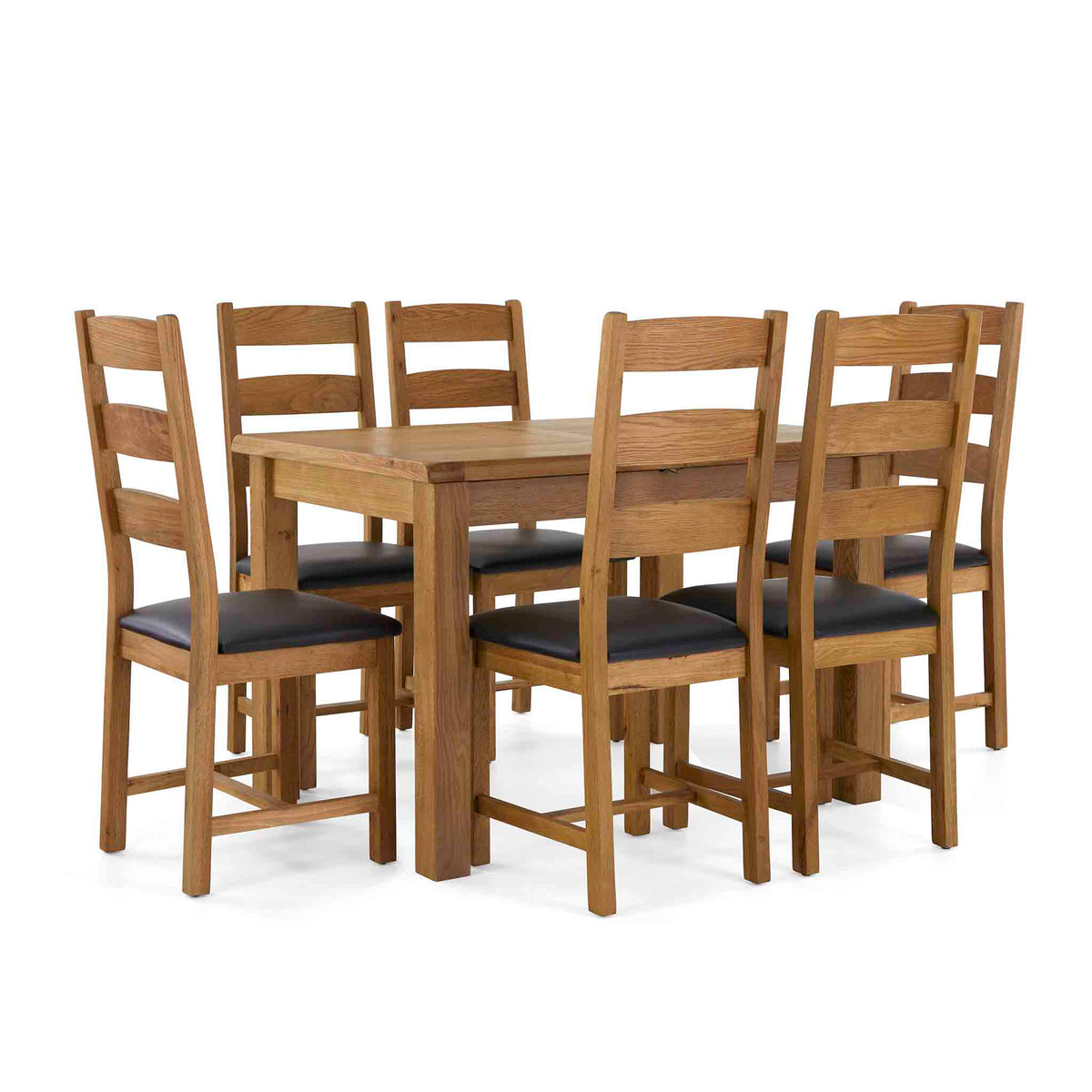 Zelah Oak 120-165cm Extending Dining Table