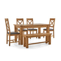 Zelah Oak Small Extending Dining Table 150cm-200cm