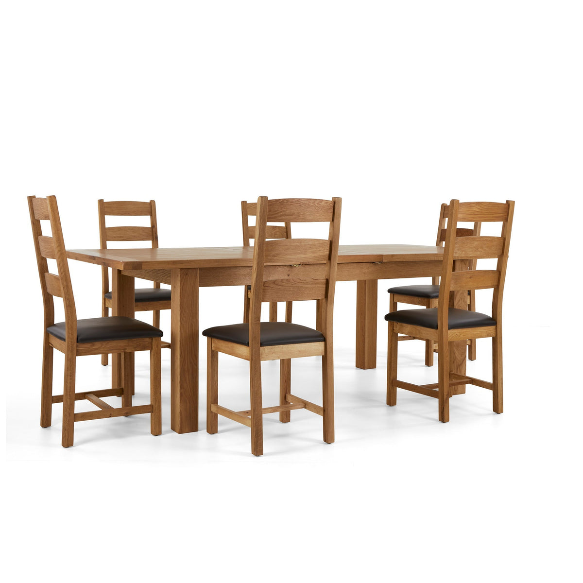 Zelah Oak Large Extending Dining Table