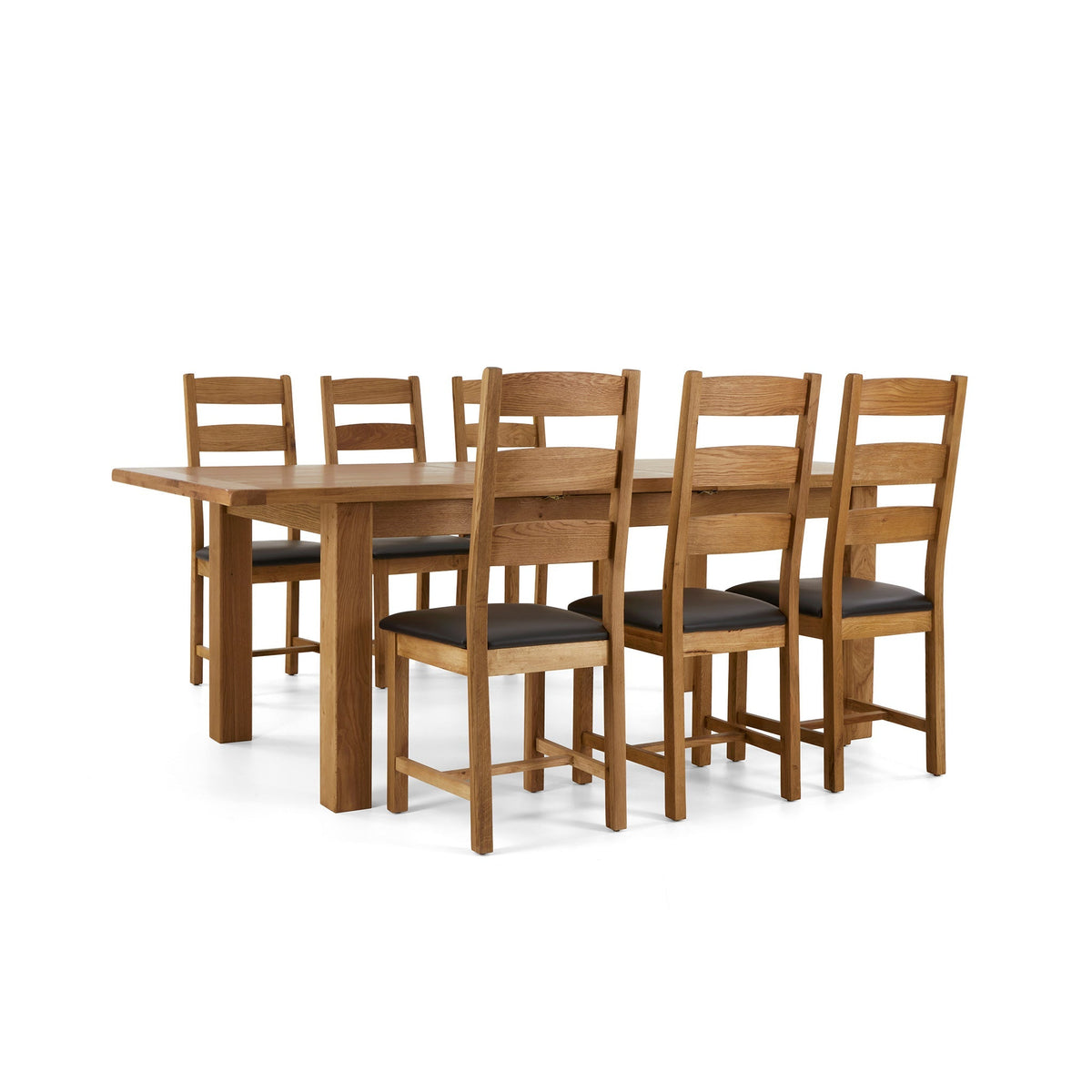 Zelah Oak Large extendable Dining Table
