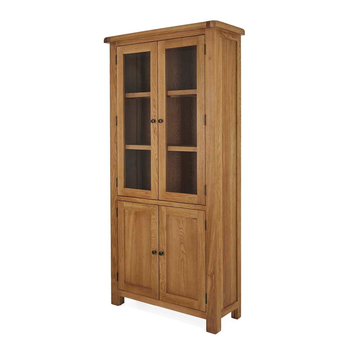 Zelah Oak Display Cabinet - Side view