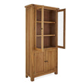 Zelah Oak Display Cabinet with display doors open